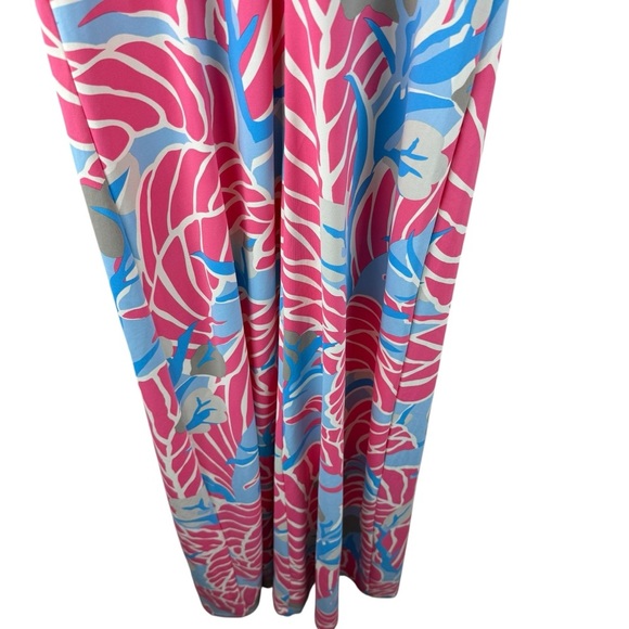 J MCLAUGHLIN Karla Catalina Blue Pink Maxi Dress Size Small - Picture 6 of 8